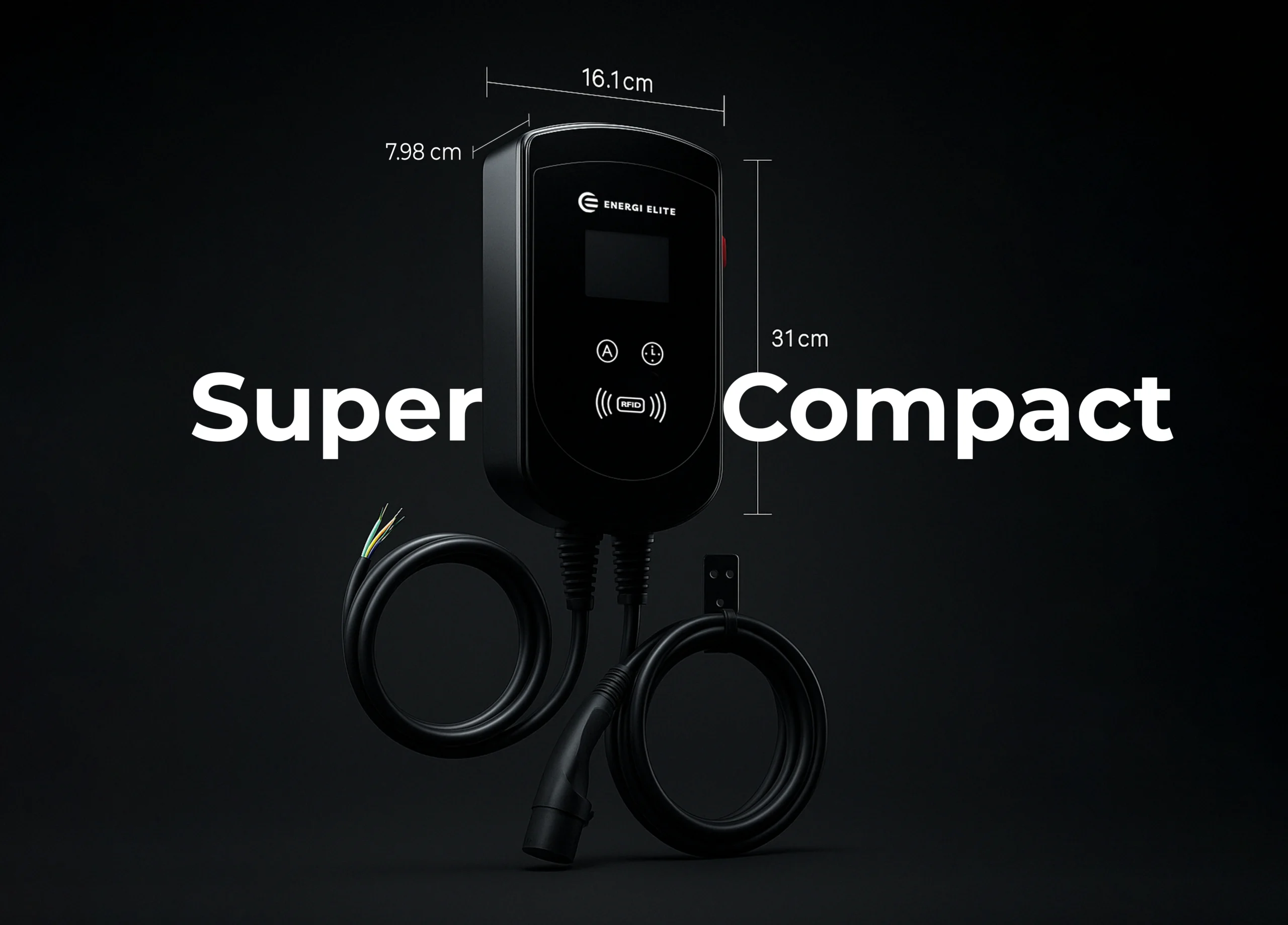 E1 EV charger dimensions