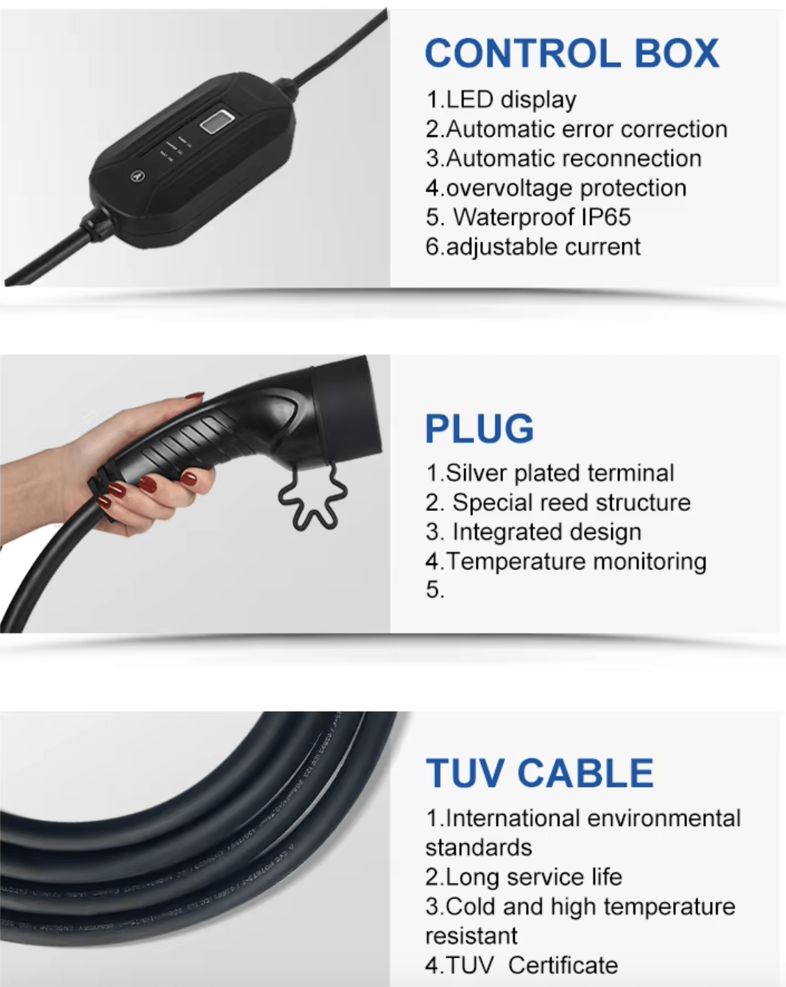 Malaysia best E3 portable ev charger