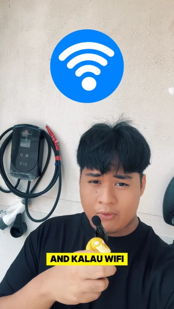 EV Charger comparison showing that both E1 and E2 models support Bluetooth, WiFi, and NFC connectivity options
