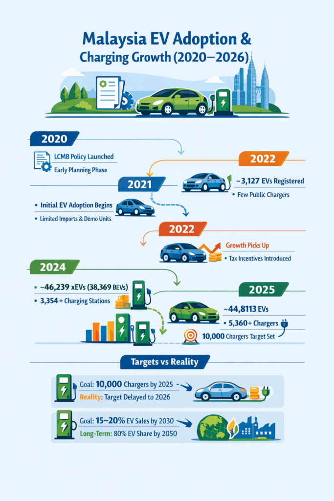 Malaysia EV Adoption & Charging Growth