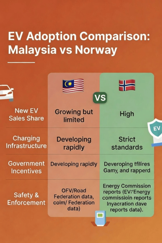 EV Adoption Malaysia Vs Norway